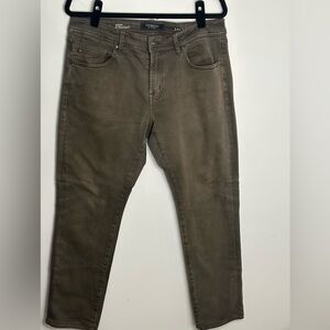 Liverpool Los Angeles Modern Straight Brown Jeans 34x28 Hemmed